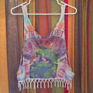 Jimmy Buffett parrot head custom crop
